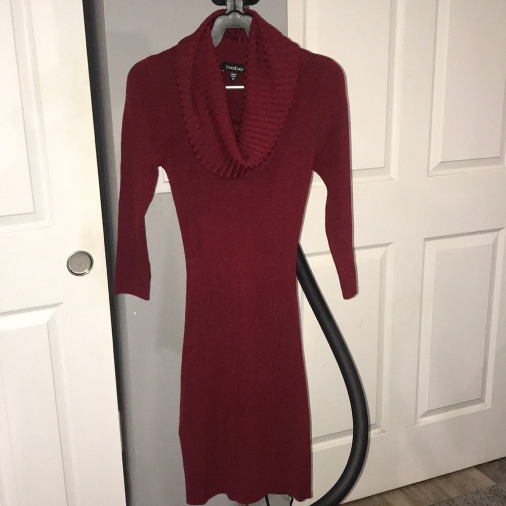 Bebe knitted 3/4 sleeve dress
